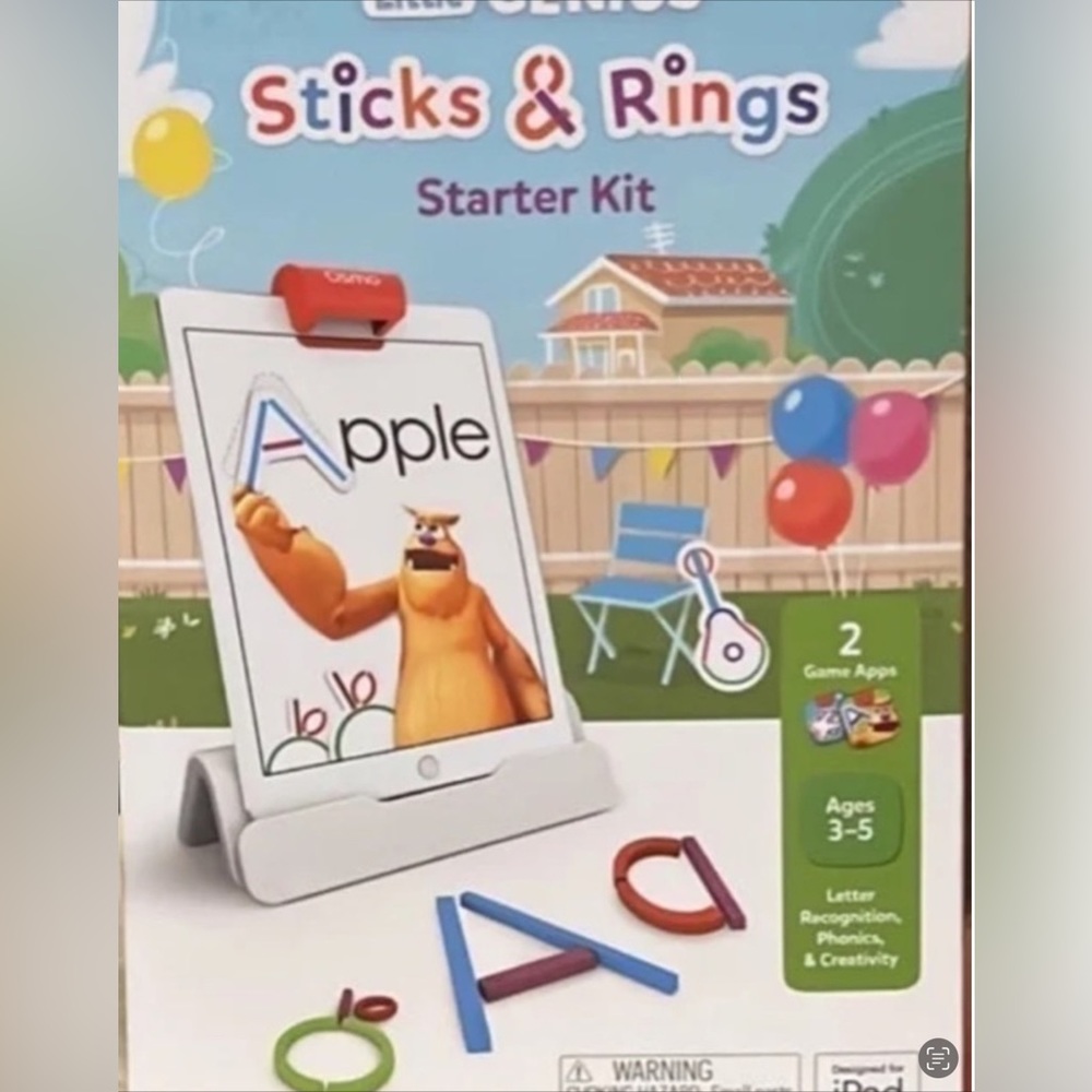 Little Genius Osmo Sticks and Rings Starter Kit | IPad Game